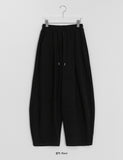 Jeans Pintuck Banding Balloon Wide Pants