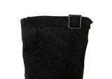 Koma suede leg warmer flip flops sandals