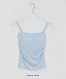 Nanami Color Shirring Cap Sleeveless