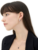 Champagne Moon Silver Gout Glint Earrings S