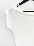 Lecha Ribbon Off-Sleeved T-Shirt