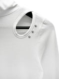 Drop Stud Slit Polar Tee