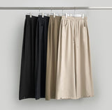 Hem Snap Folding Balloon Wide Banding Pants