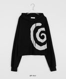 Dakai Crop Printed Hoodie