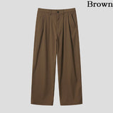 Izu brushed two-tuck slacks