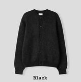 Heyri Wool Cropped Knit Cardigan