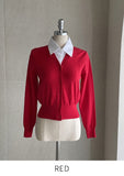 Meren Shirt Layered Knit Cardigan