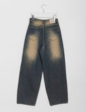 Mypent Washing Denim Wide Pants