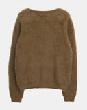 Laha Angora V-neck Fur Cardigan