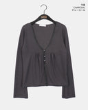 [MADE] Yujun Lace Button Ribbed Cardigan