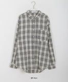 [unisex] Sayo Check Over Shirt