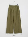 Yokuro banding wide cotton pants