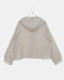 Bucker Gauze Linen Hood Long Sleeve Shirt