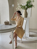 Chloe Tweed Chiffon Tie One Piece