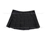 Kido Check Pleated Mini Skirt
