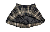 Alice Wool Check Pleated Skirt