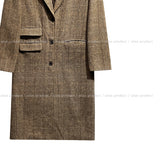 Benia Herringbone Long Coat