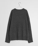 [unisex] Kokini Ribbed Over Round Knit