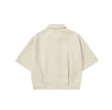 Bound Tweed Half Shirt Jacket