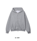 Dove Snap Two-Way Hooded Zip-Up