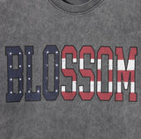Blossom Printing Pigment Short Sleeve T-shirt