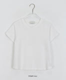 Nare Basic Span Round Short Sleeve Tee