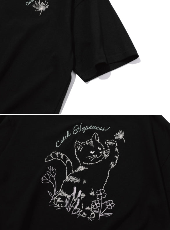 【CPGN STUDIO】24SS★ CATCH HOPE Embroidery Short Sleeve Tee CPGN STUDIO】24SS☆ CATCH HOPE Embroidery Short Sleeve Tee