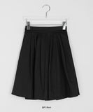 Kosyong banding pin tuck midi skirt