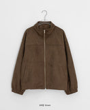 Hufenly Collar Suede Jacket