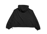Muka nylon crop hood windbreaker