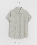 Ilan Summer Check Roll-up Short Sleeve Shirt