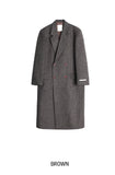 Grevy Herringbone Wool Coat