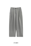 Marina two-tuck banding balloon slacks
