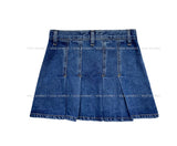On Me Pleats Denim Skirt