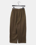 [Brushed] Edie Lace Banding Strap Training Wide Long Pants