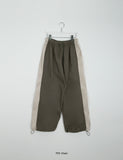 [BAONHAUS] Mutent color combination string banding pants