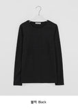 Beltary Color Round Long Sleeve Tee