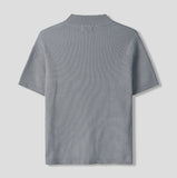 Arno Half-zip Ribbed Short-sleeve Knit