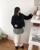 Obu Pintuck Cut Corduroy Pants