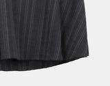 Mirn Striped Unbalance Midi Skirt