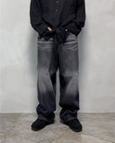 Crow Black Washed Denim Jeans