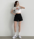 Pocket Cargo Feminine Cotton Shorts