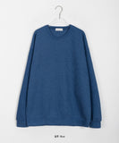 [unisex] Cornmeal Round Color Knit Sweatshirt