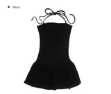 Seri Tube Top Frill Layered One Piece