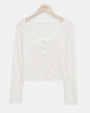 Mevni Dot Sleeveless Cardigan Set