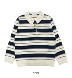 (WOOL) STRIPE PK KNIT