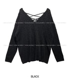 Summer Over Back Eyelet V-Neck Knit