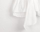 Hajeu ribbon tie strap flare sleeveless blouse