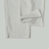 Back Pocket Capri Three Quarter Span Slit Cotton Pants
