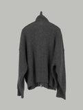 Stock knit zip-up
